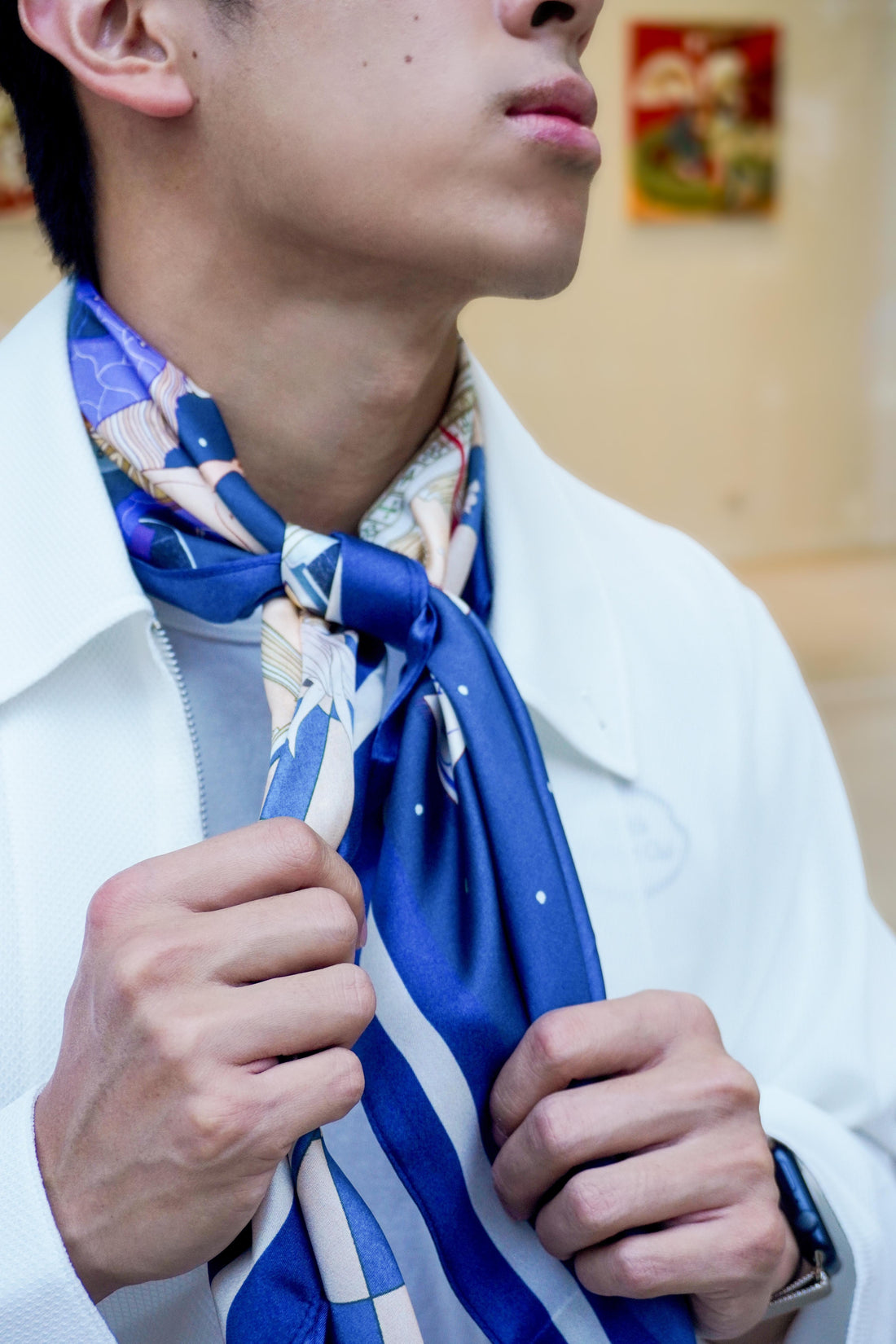 ISAAC SPELLMAN × IŚSMEN – 季節絲巾